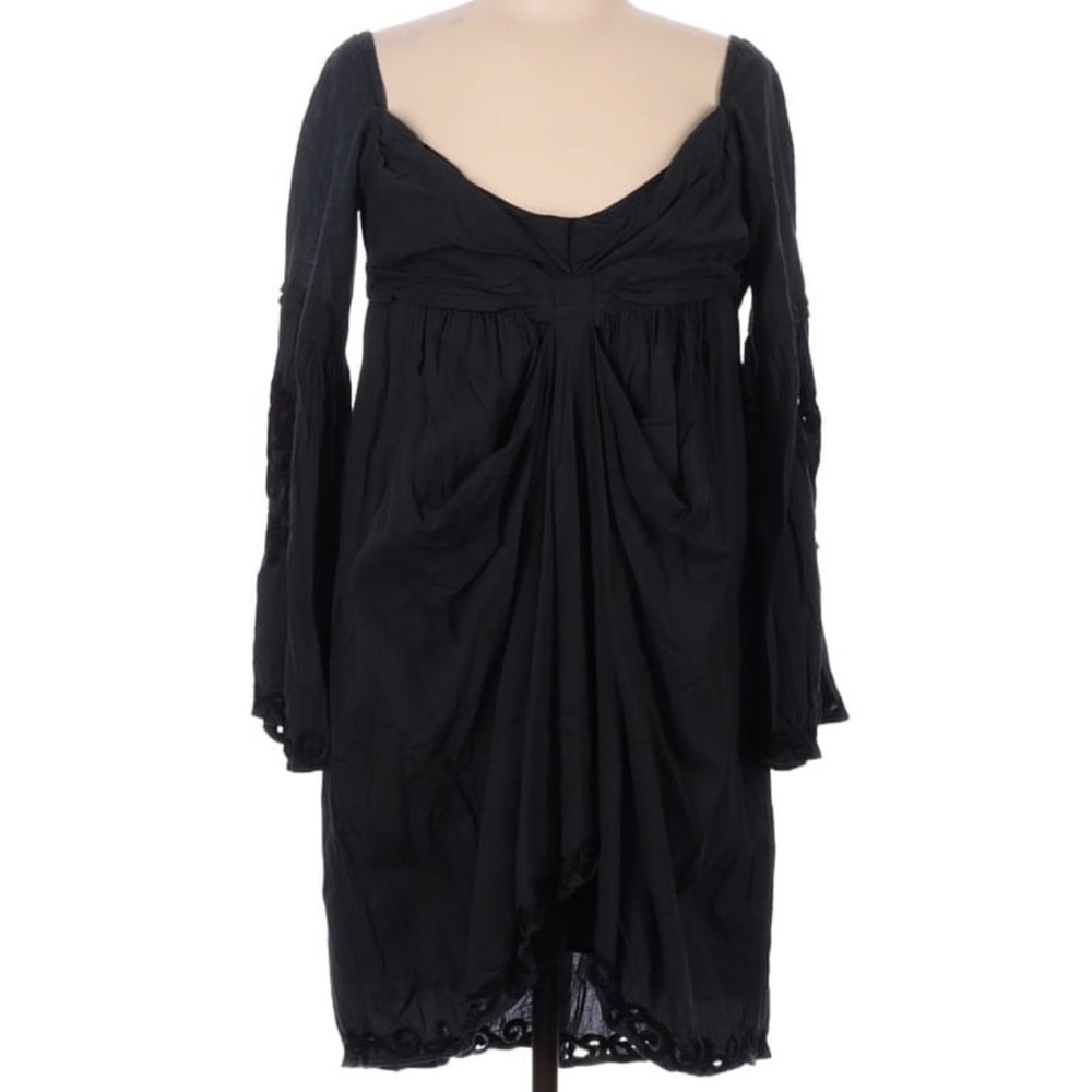 Chan Luu Gathered Empire Waist Cotton Dress